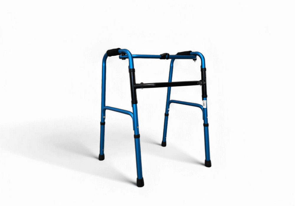 Déambulateur articulé pliable Bleu