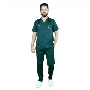 Pyjama de Bloc Vert Olive Homme (7)