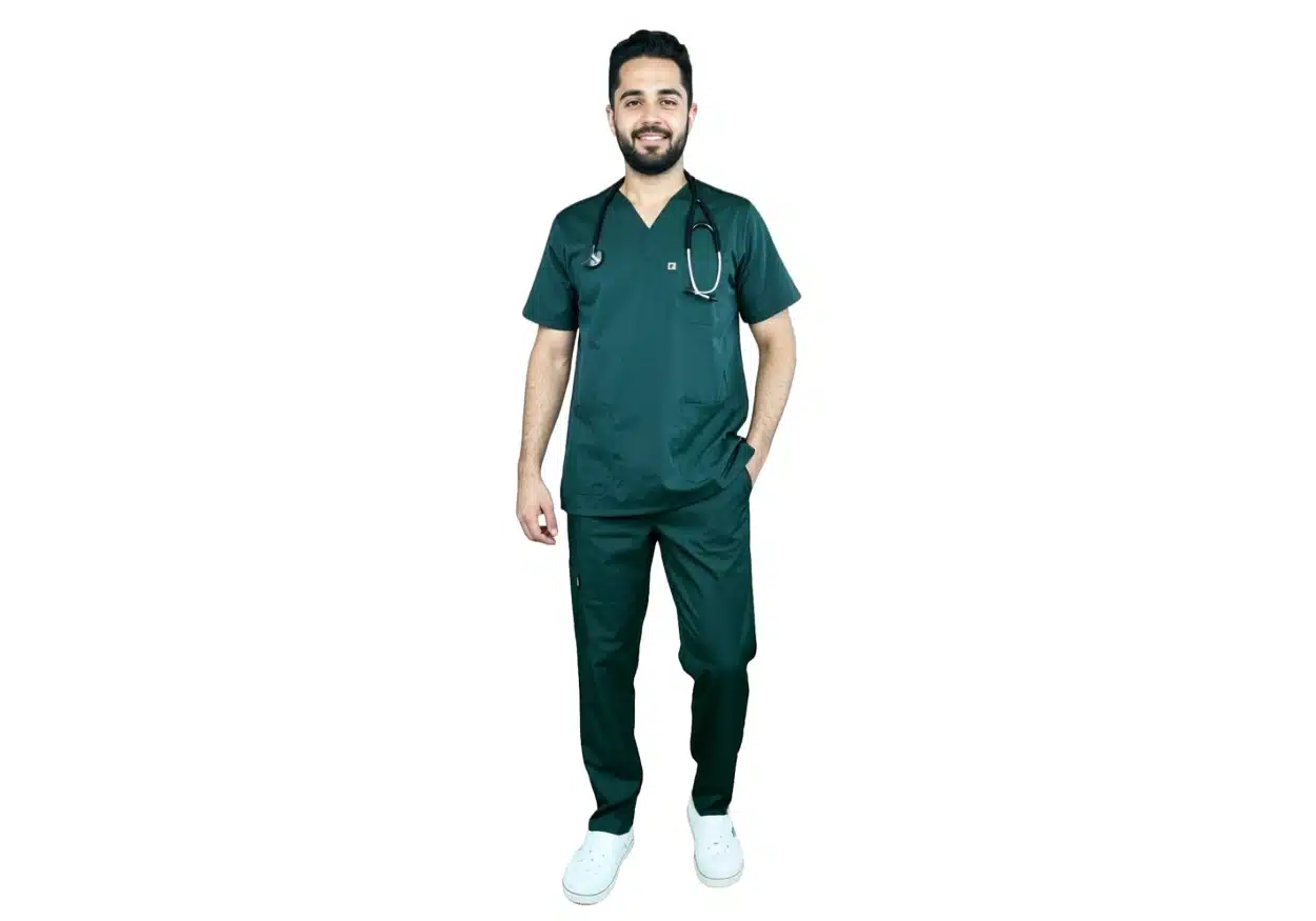Pyjama de Bloc Vert Olive Homme (7)
