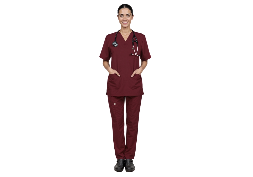 Pyjama de bloc Bordeaux- Femme