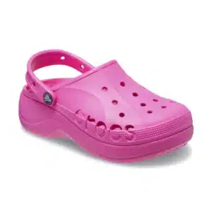 Sabot Baya Platform Clog Rose Électrique