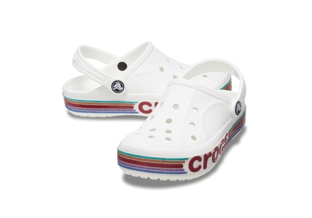 Sabot Crocs Bayaband Glitter Blanc