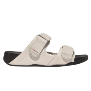Sandale Cogh Tissé en Cuir Gris