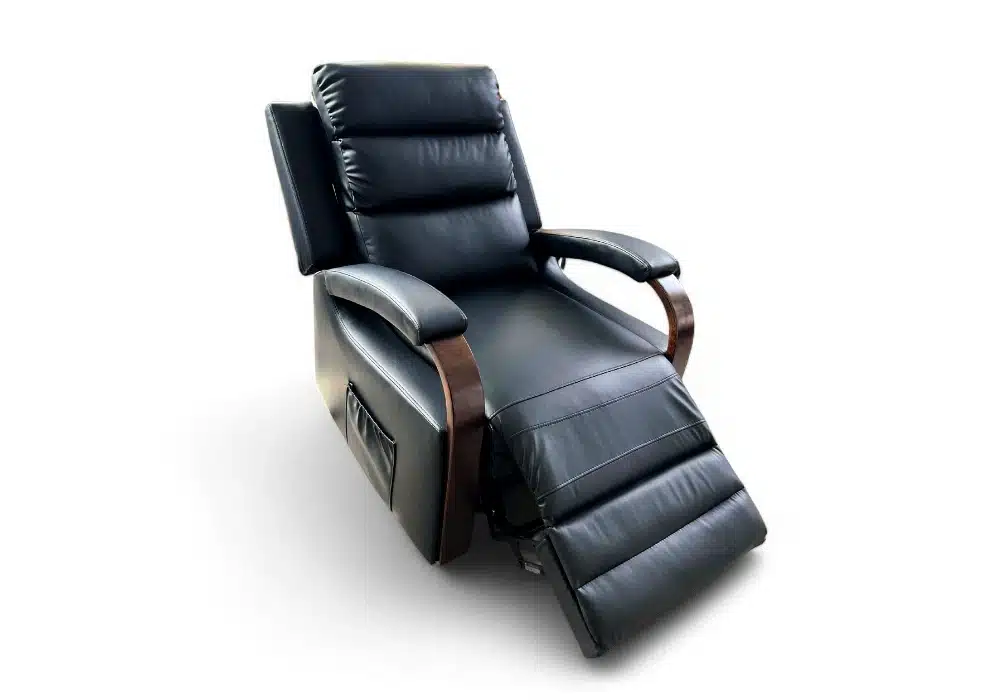 Fauteuil Releveur Électrique 2 moteurs Okin - Cuir Noir