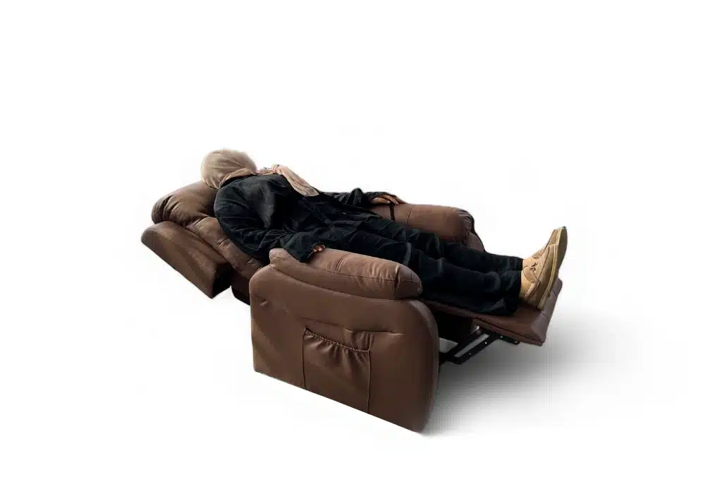 Fauteuil Releveur Électrique marron foncé à deux moteurs