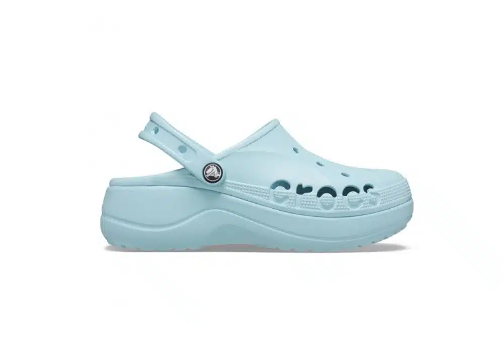 Sabot Crocs Baya Platform Aqua Bleu