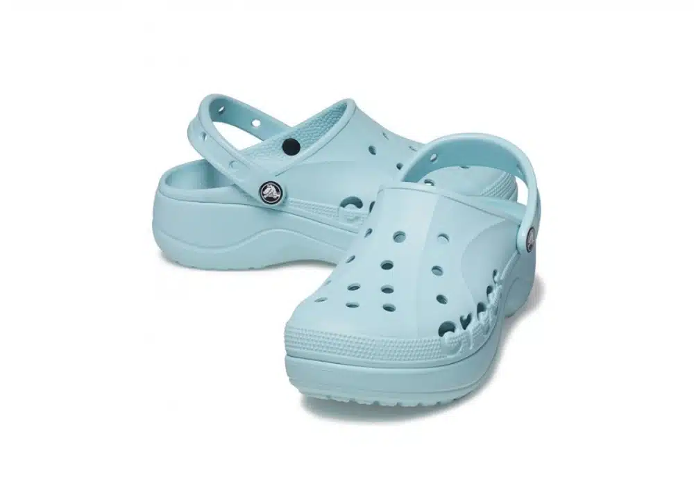Sabot Crocs Baya Platform Aqua Bleu