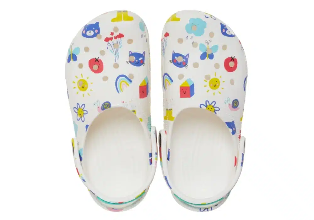Sabot Crocs Classic Doodle Blanc/Multi