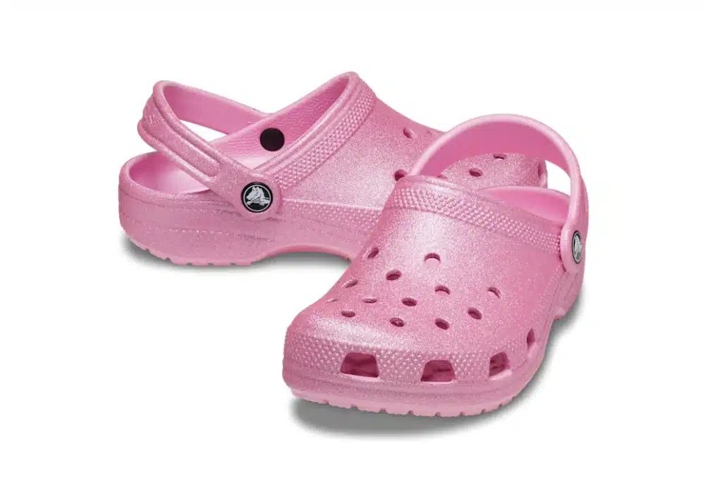 Sabot Crocs Classic Rose Tweed Glitter