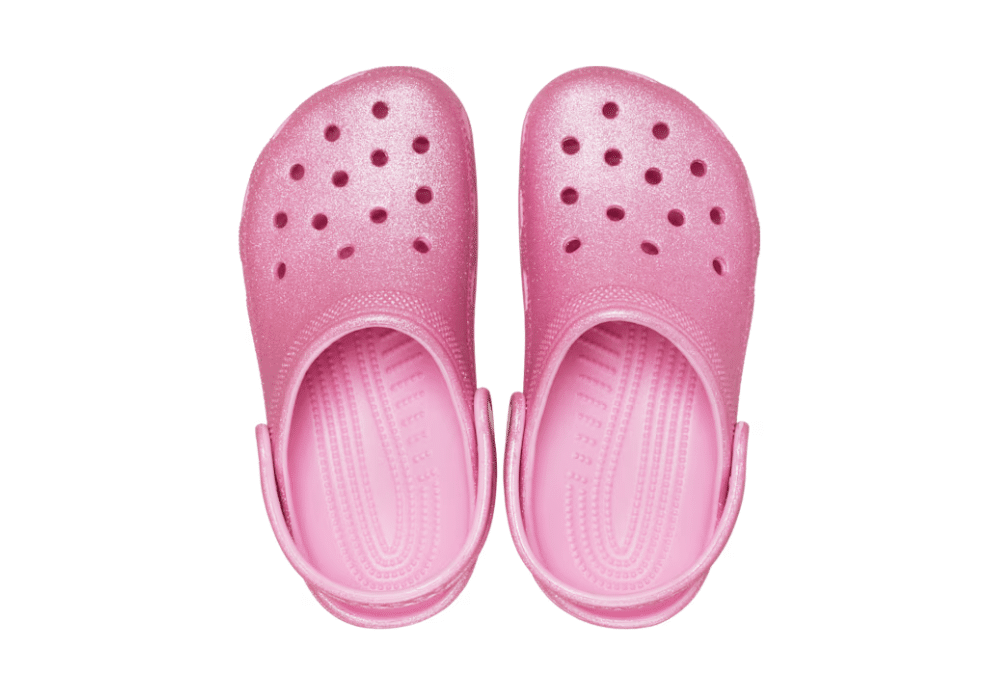 Sabot Crocs Classic Rose Tweed Glitter