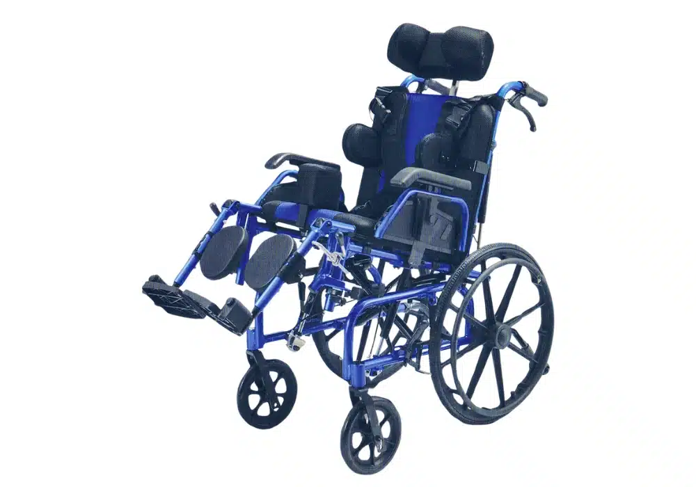 Poussette en aluminium pour enfant handicapé