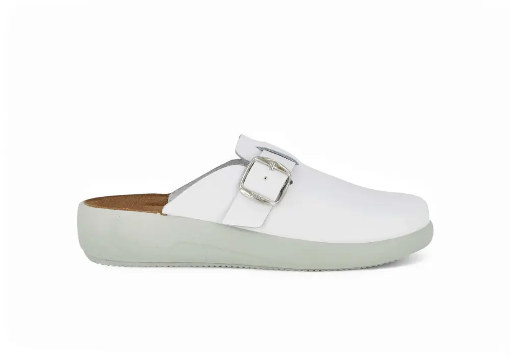 Sabot Nilla Buckle Blanc