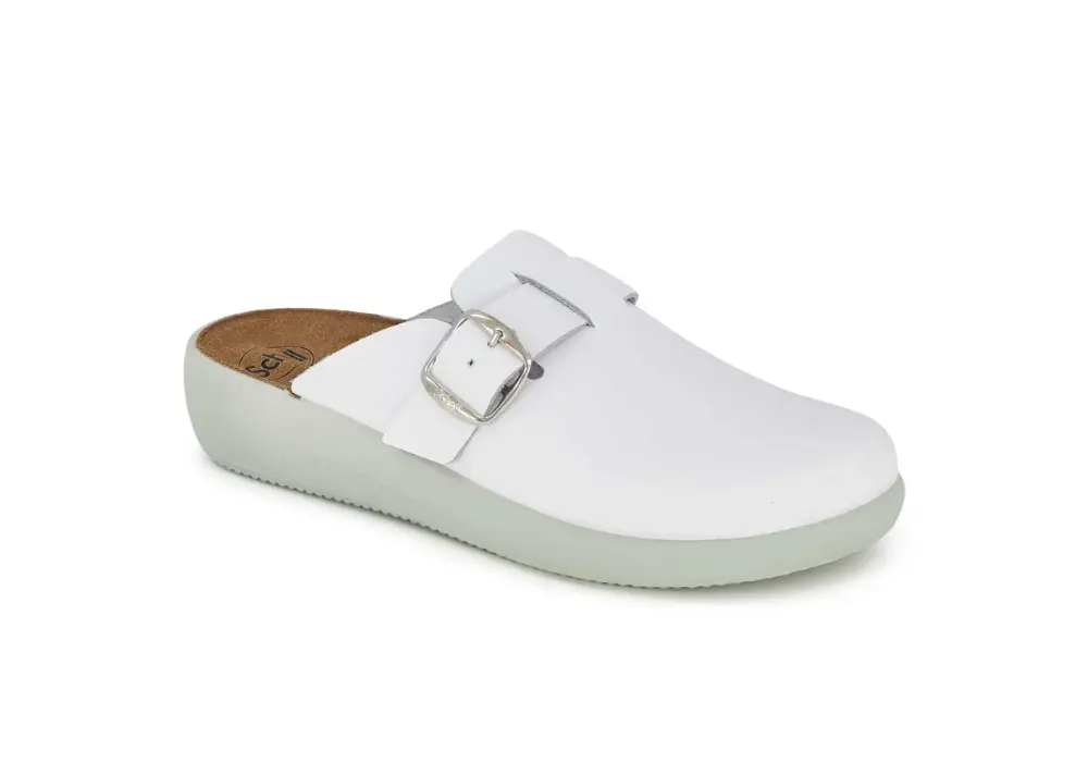 Sabot Nilla Buckle Blanc