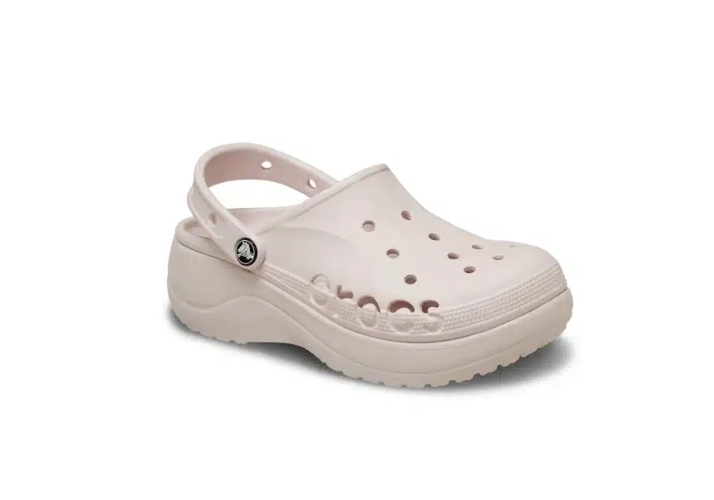Sabot Crocs Baya Platform Clog BARELY PINK