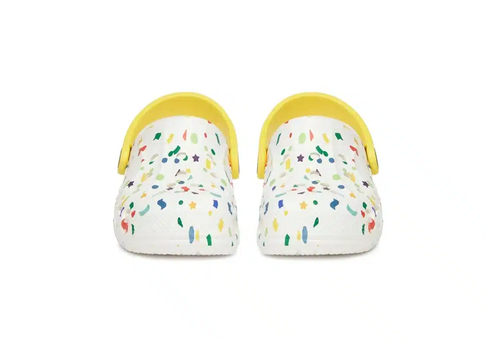 Sabot Crocs Baya Seasonal Printed Kids Blanc