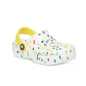 Sabot Crocs Baya Seasonal Printed Kids Blanc