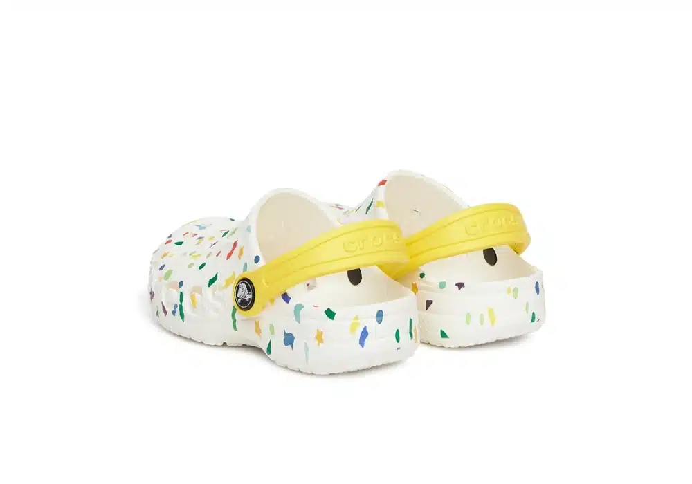 Sabot Crocs Baya Seasonal Printed Kids Blanc