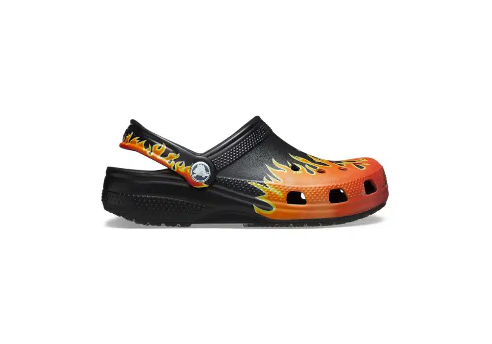 Sabot Crocs Classic Flames Noir