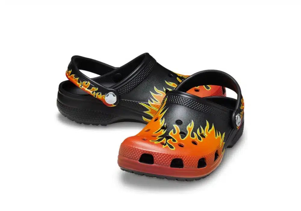 Sabot Crocs Classic Flames Noir