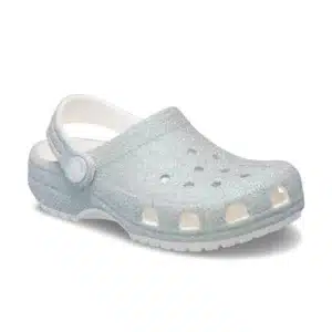 Sabot Crocs Classic Iridescent Glitter Blanc