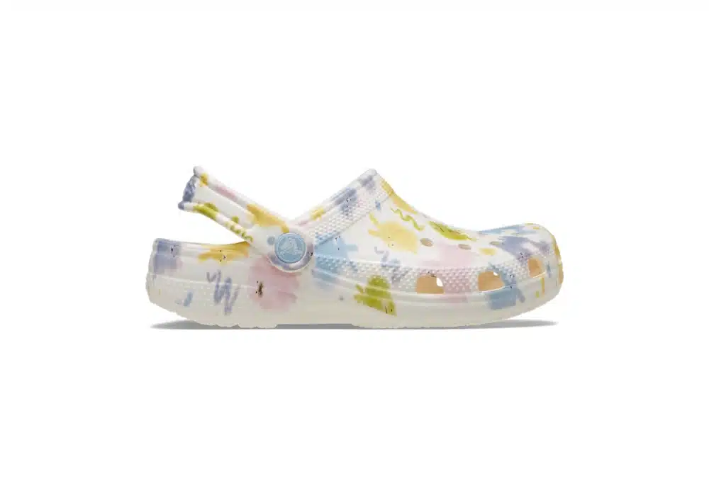 Sabot Crocs Classic Pastel Pets Blanc cassé