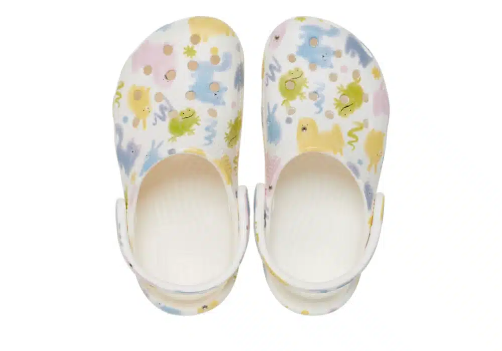 Sabot Crocs Classic Pastel Pets Blanc cassé