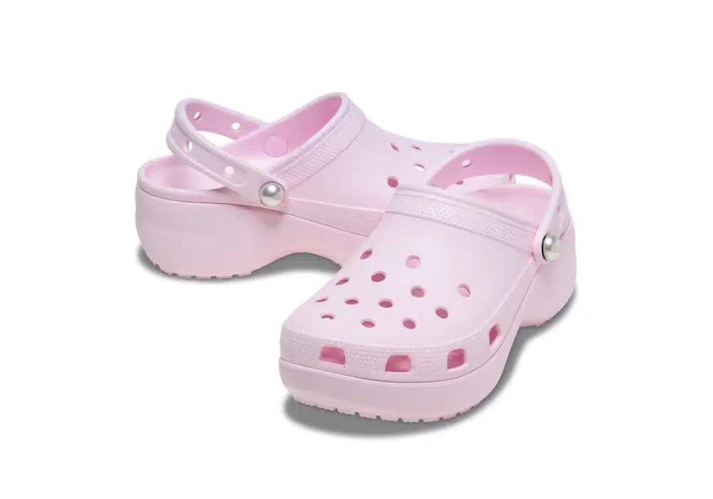 Sabot Crocs Classic Platform Pearl Rose