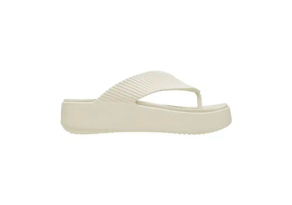 Sandale Crocs Groove Platform Blanc cassé