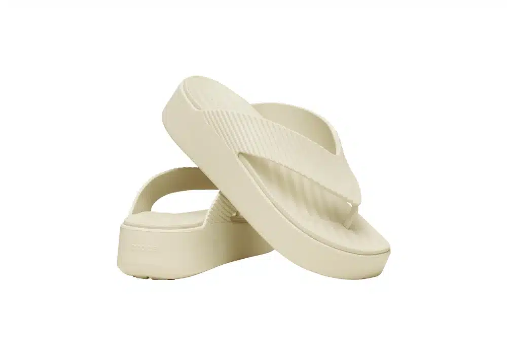 Sandale Crocs Groove Platform Blanc cassé