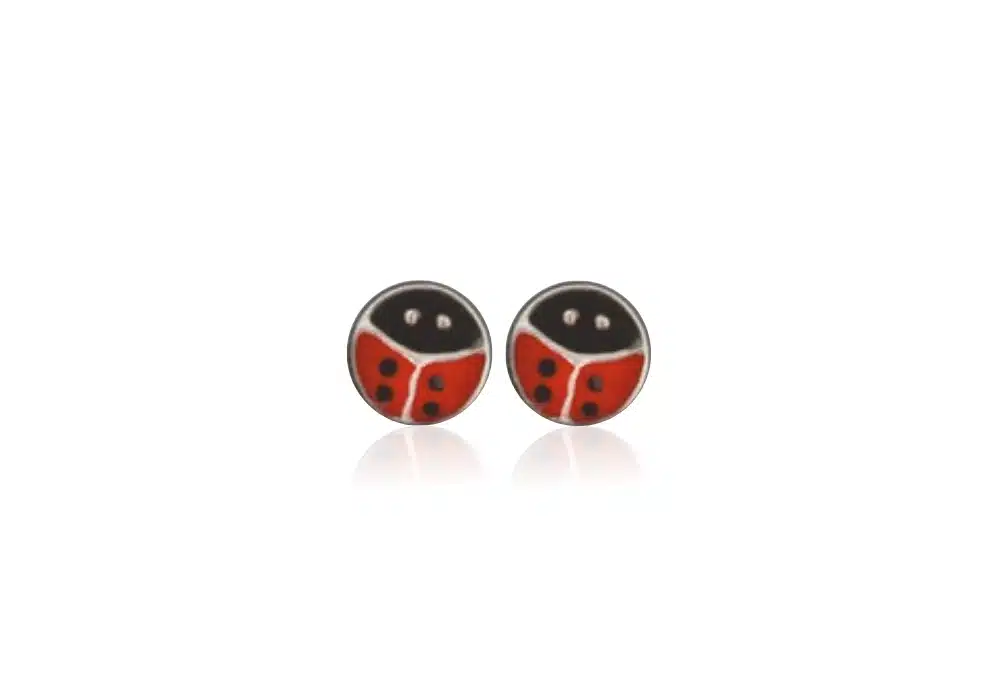Boucle d'oreilles Coccinelle