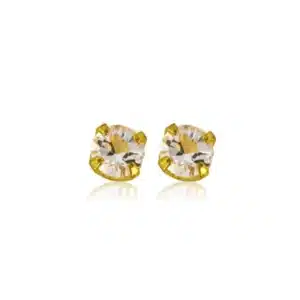Boucles d'oreilles Solitaire Cristal