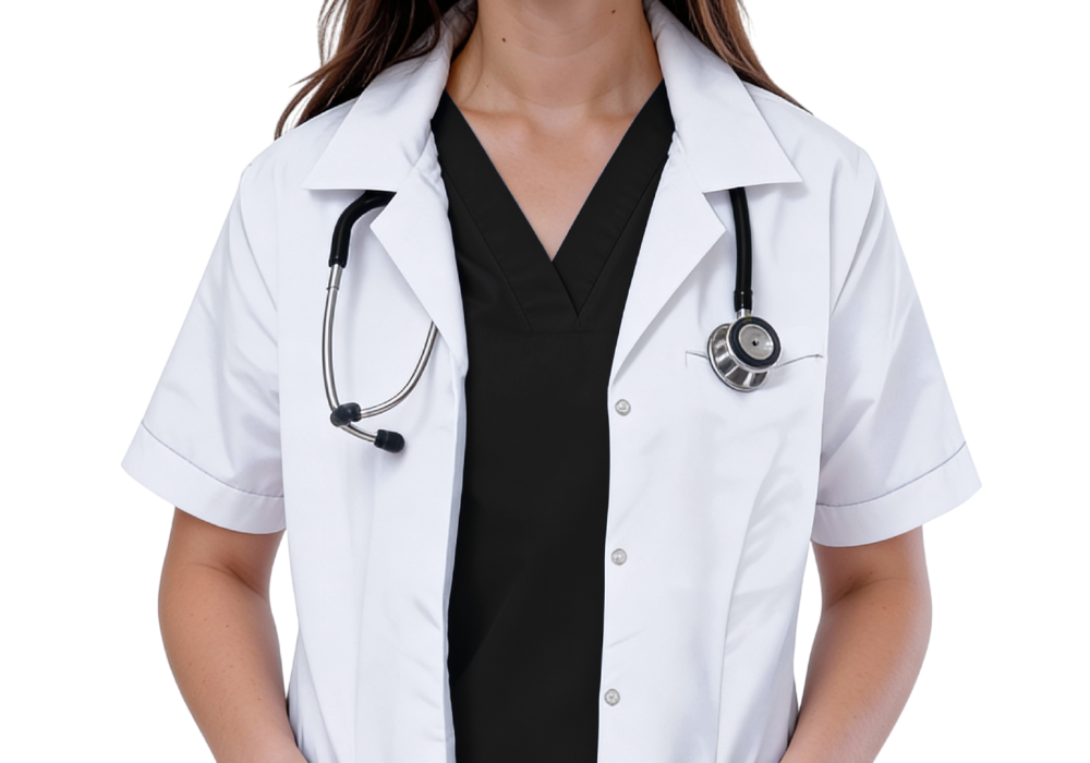 Blouse col chemisier manches courtes