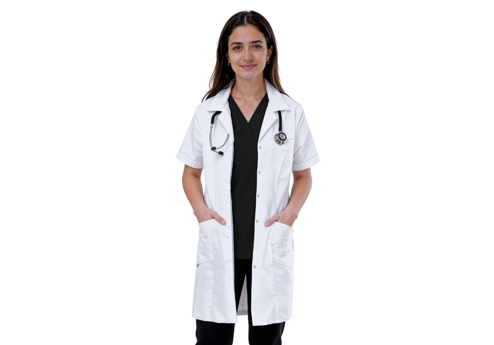Blouse col chemisier manches courtes