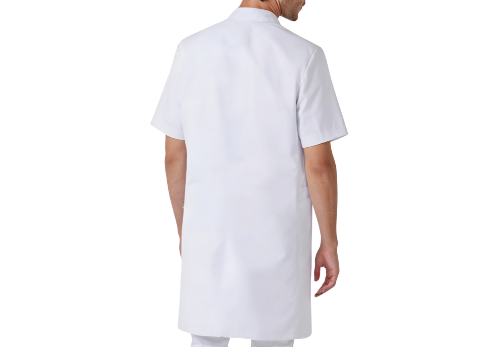Blouse col officier manches courtes
