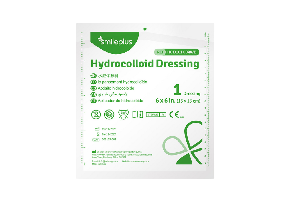 Pansement hydrocolloïde avec bord
