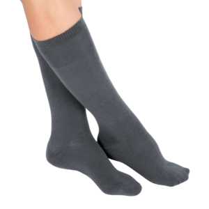  Chaussettes Diabétiques en Bambou Gris foncé